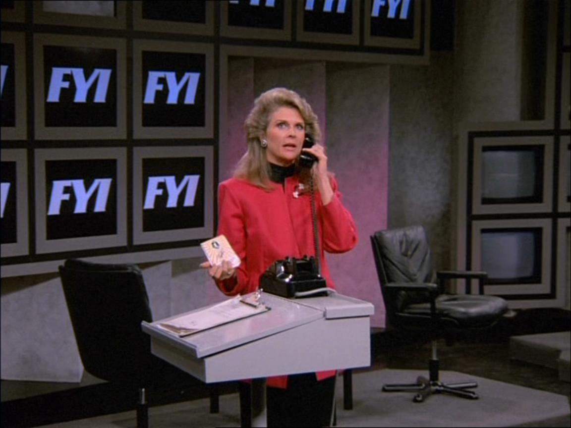 Murphy Brown in FYI office Broadcast Journalism